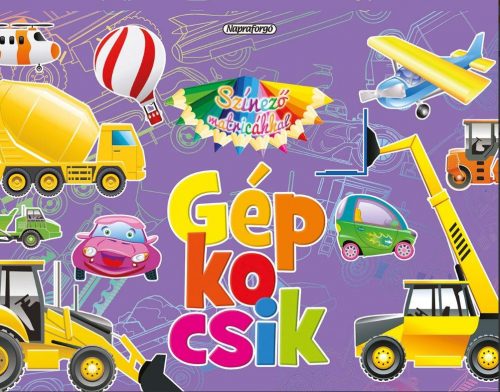 Gépkocsik - színező matricákkal