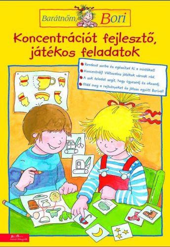 Koncentrációt fejlesztő, játékos feladatok - barátnőm, Bori foglalkoztató