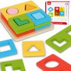 JátékTooky Toy fa montessori szín és formakereső puzzle