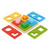 JátékTooky Toy fa montessori szín és formakereső puzzle