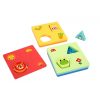 Tooky Toy fa montessori formaillesztős puzzle 6 db-os